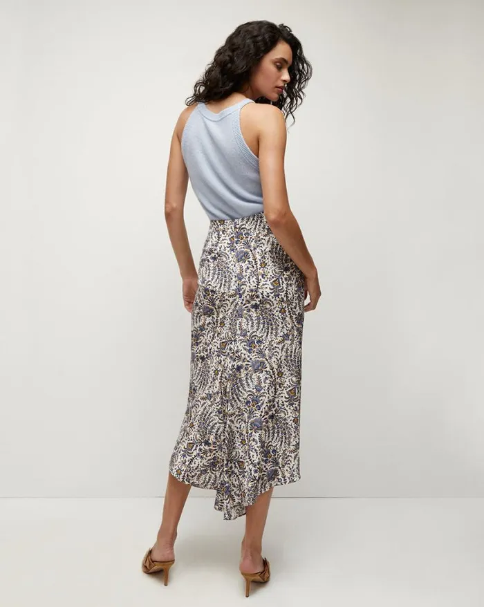 Skirts and Shorts Shop Veronica Beard Pixie Floral Skirt Ecru Multi