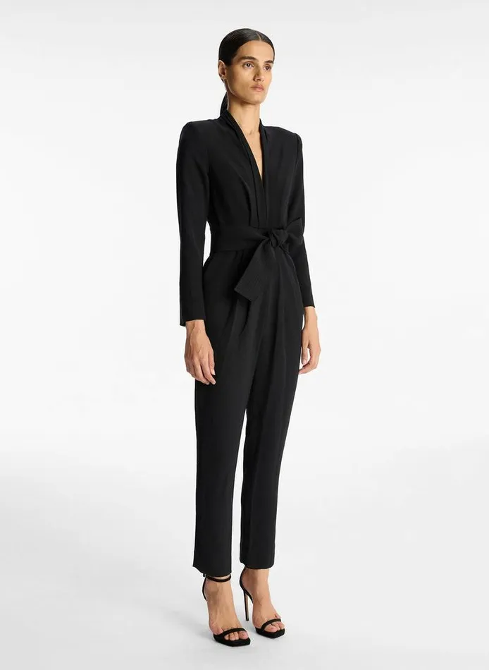 Skirts Women ALC Kieran Crepe Jumpsuit Black Skirts Women ALC Kieran Crepe Jumpsuit Black