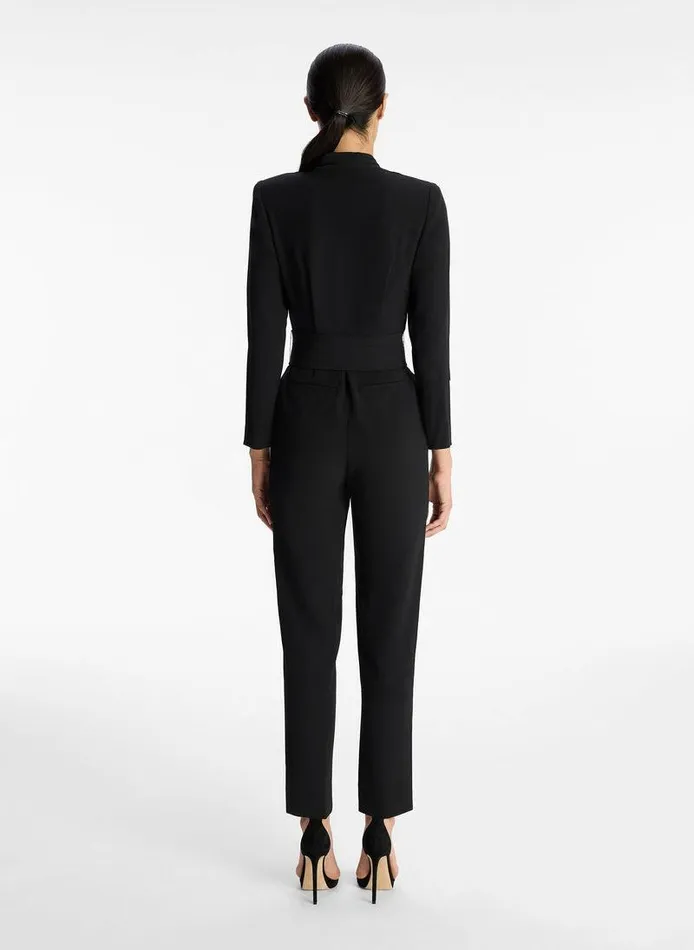 Skirts Women ALC Kieran Crepe Jumpsuit Black Skirts Women ALC Kieran Crepe Jumpsuit Black