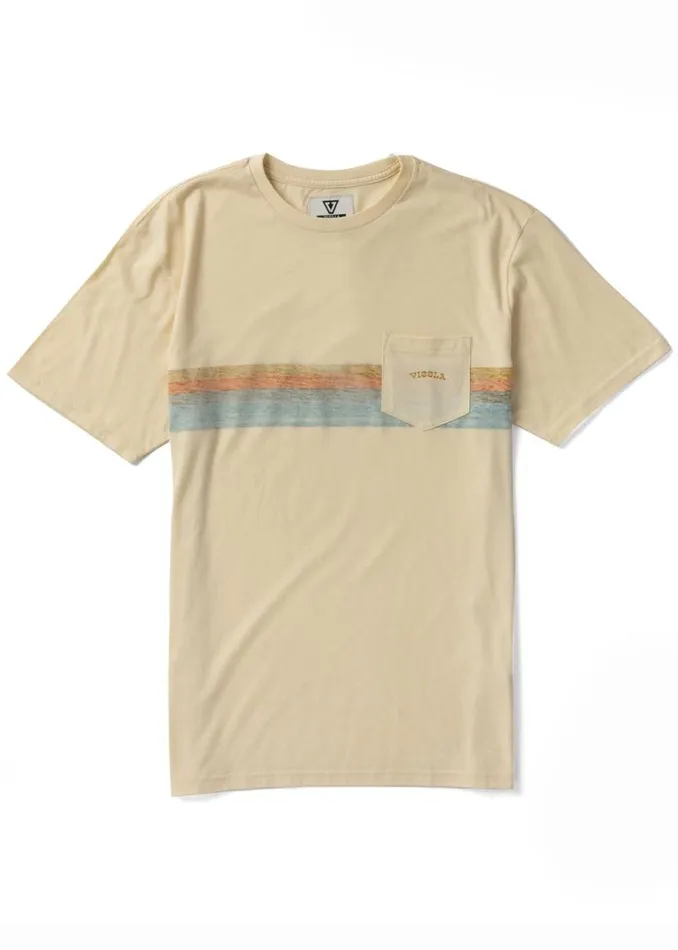 Sky Bridge Ss Tee Cream Men Vissla Tees