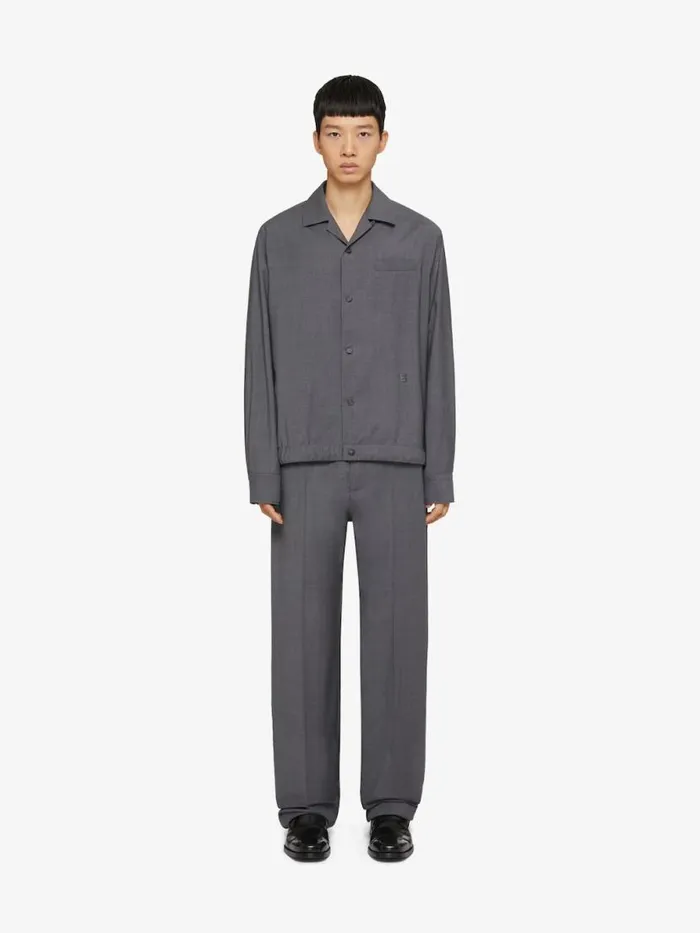 Slim Fit Jogger Pants In Wool Medium Grey Men Givenchy Pants and Shorts