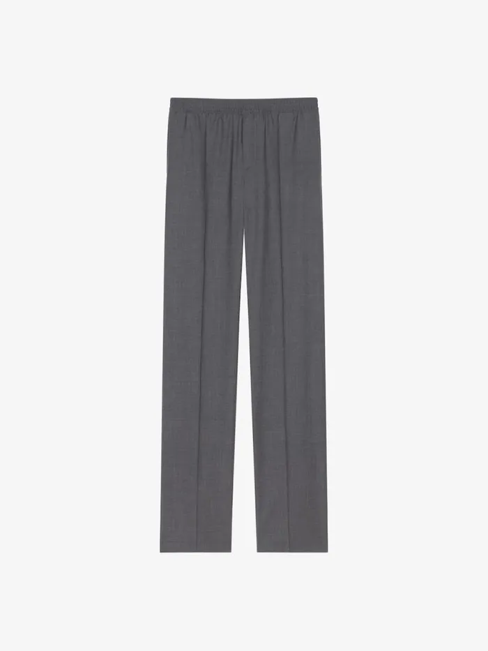 Slim Fit Jogger Pants In Wool Medium Grey Men Givenchy Pants and Shorts