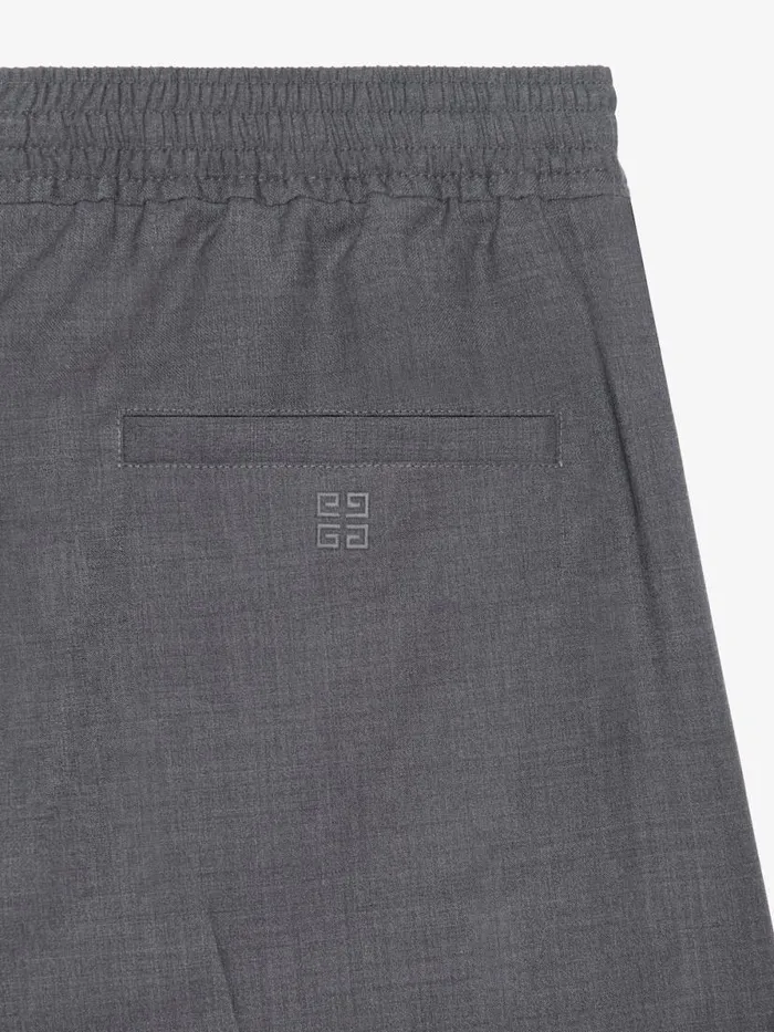 Slim Fit Jogger Pants In Wool Medium Grey Men Givenchy Pants and Shorts