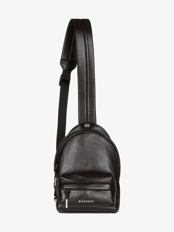 Small Essential U Backpack In Grained Leather Black Men Givenchy Backpacks