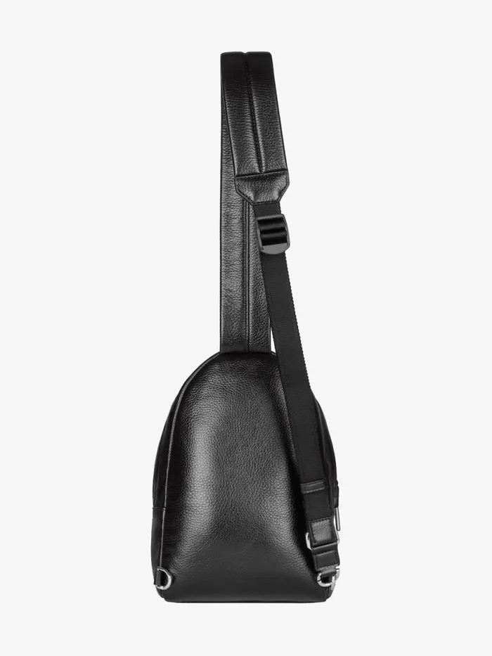 Small Essential U Backpack In Grained Leather Black Men Givenchy Backpacks