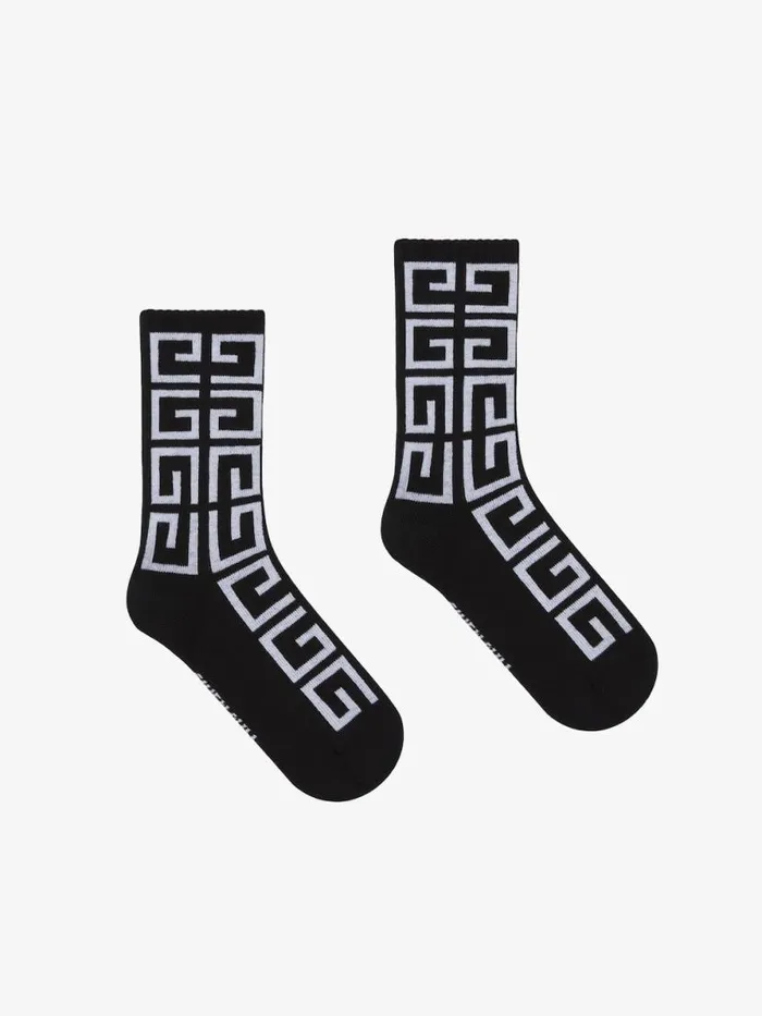 Socks In 4g Jacquard Black Kids Givenchy