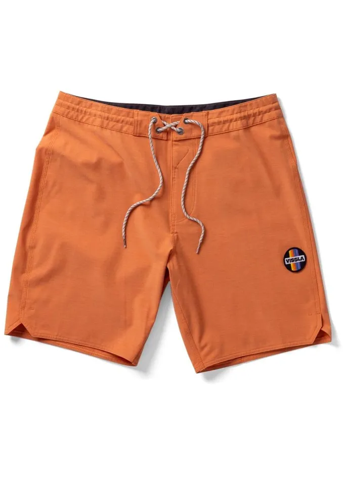 Solid Sets 185quot Boardshort Guava Men Vissla Boardshorts