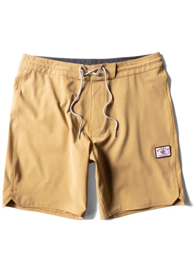 Solid Sets 185quot Boardshort Mustard Men Vissla Boardshorts