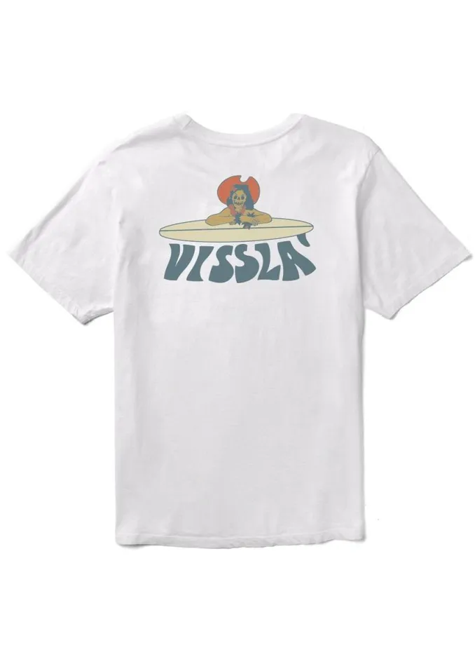 Soren Lady Shred Organic Tee White Men Vissla Tees