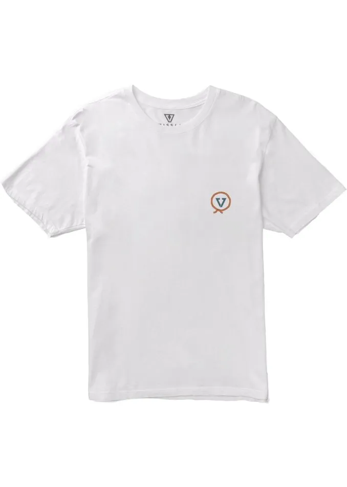Soren Lady Shred Organic Tee White Men Vissla Tees