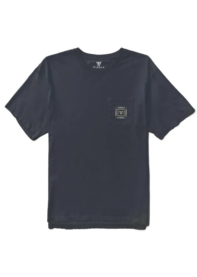 Soren Sernade Organic Pkt Tee Dark Naval Men Vissla Tees