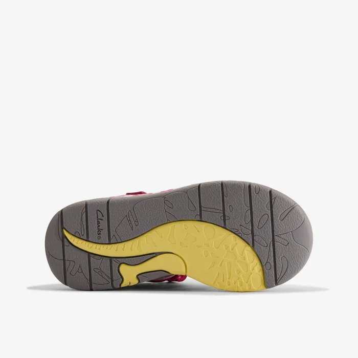 Steggy Roar Kid Pink Combination Kids Clarks Sandals