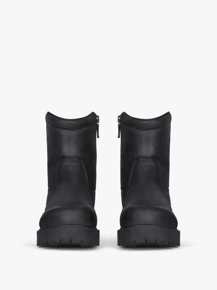 Storm Ankle Boots In Nubuck With Zip Black Men Givenchy Boots and Loafers