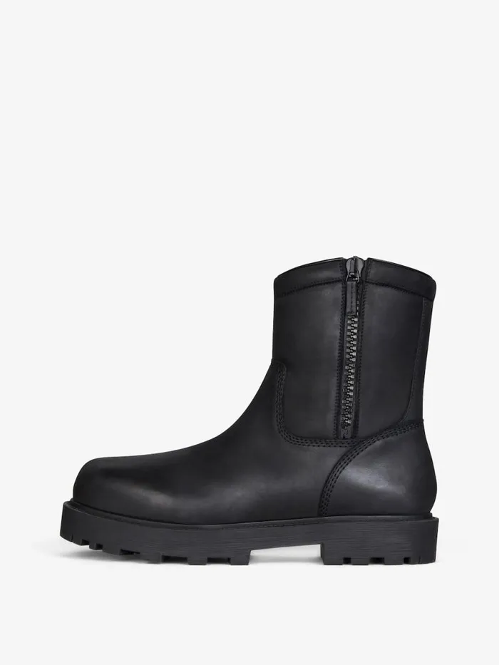 Storm Ankle Boots In Nubuck With Zip Black Men Givenchy Boots and Loafers