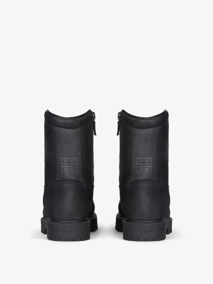 Storm Ankle Boots In Nubuck With Zip Black Men Givenchy Boots and Loafers