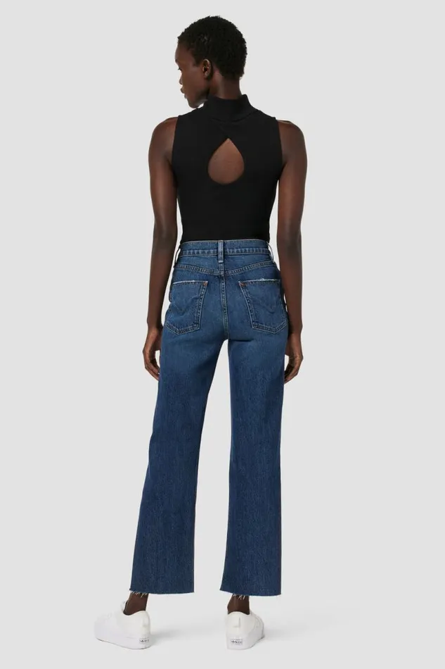 Straight Women Hudson Jeans Remi HighRise Straight Ankle Forward Seam Petite Jean W Slit Hem Indigo Breeze Straight Women Hudson Jeans Remi HighRise Straight Ankle Forward Seam Petite Jean W Slit Hem Indigo Breeze