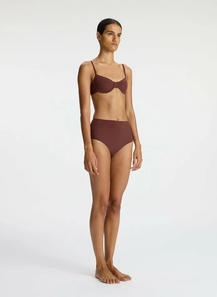 Suits Women ALC Dylan Bikini Top Carob Suits Women ALC Dylan Bikini Top Carob