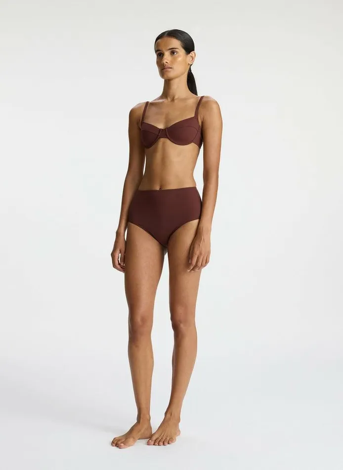 Suits Women ALC Dylan Bikini Top Carob Suits Women ALC Dylan Bikini Top Carob