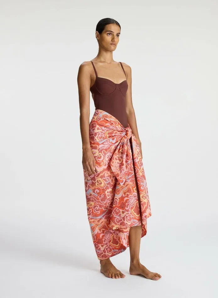 Suits Women ALC Serra Sarong Baked Clay Multi Suits Women ALC Serra Sarong Baked Clay Multi