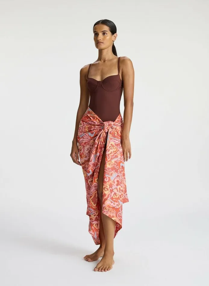Suits Women ALC Serra Sarong Baked Clay Multi Suits Women ALC Serra Sarong Baked Clay Multi