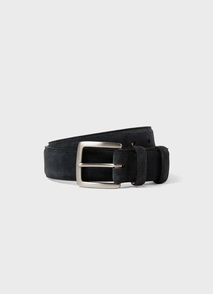 SUNSPEL Belts Suede Belt Navy 8211 Men