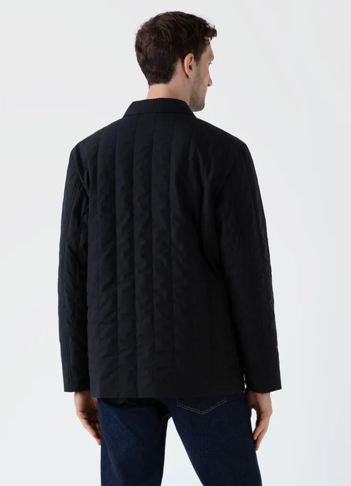 SUNSPEL Jackets and Coats Quilted Twin Pocket Jacket Black 8211 Men