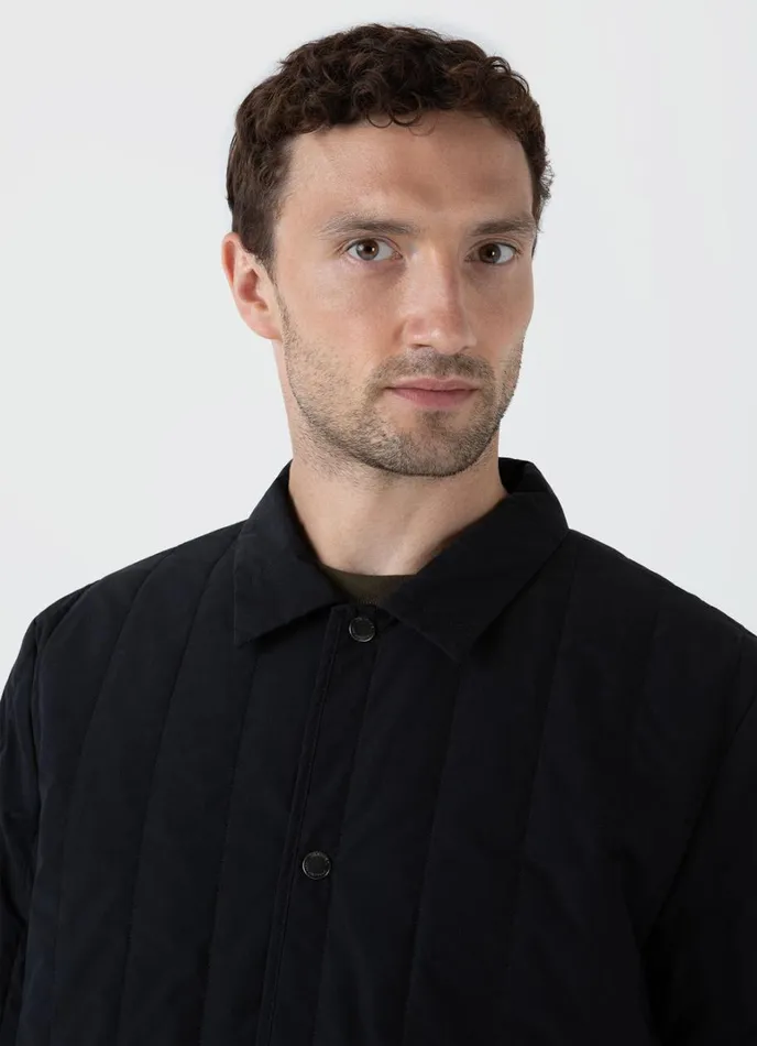 SUNSPEL Jackets and Coats Quilted Twin Pocket Jacket Black 8211 Men