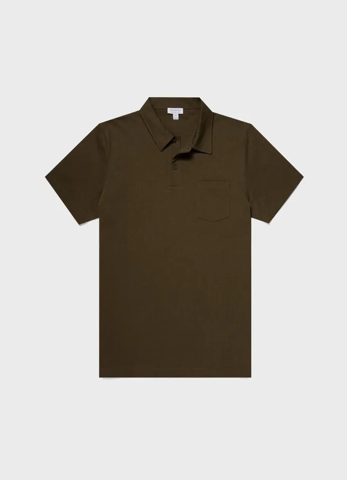 SUNSPEL Polo Shirts Riviera Polo Shirt Dark Olive 8211 Men