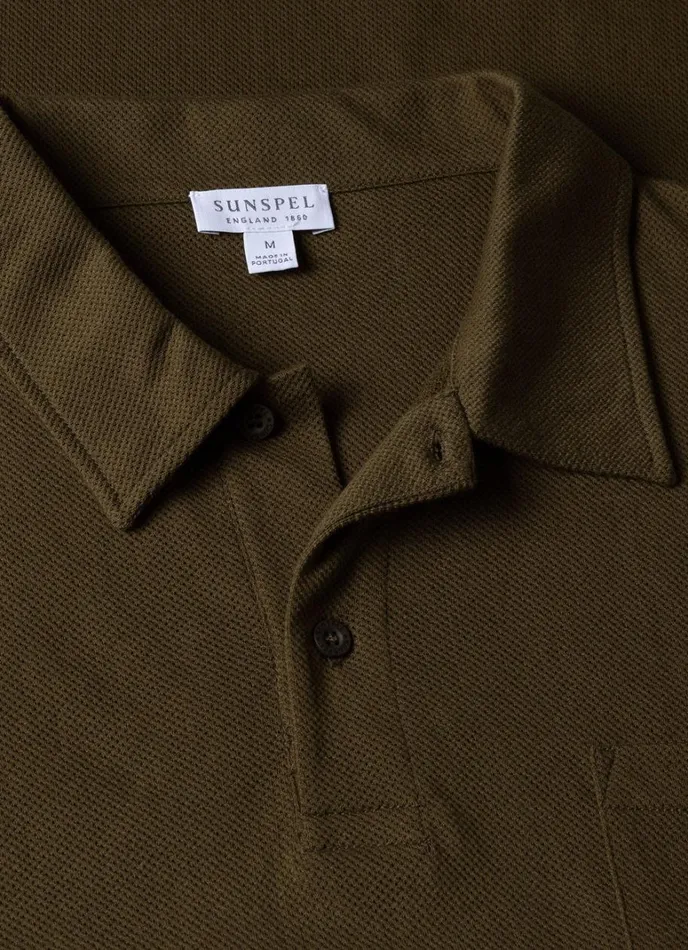 SUNSPEL Polo Shirts Riviera Polo Shirt Dark Olive 8211 Men