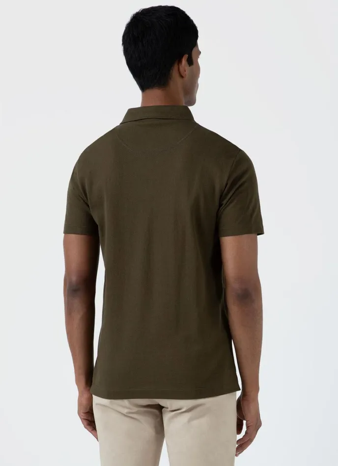 SUNSPEL Polo Shirts Riviera Polo Shirt Dark Olive 8211 Men