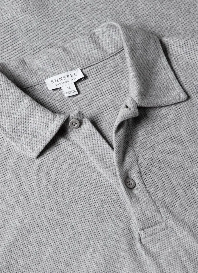 SUNSPEL Polo Shirts Riviera Polo Shirt Grey Melange 8211 Men