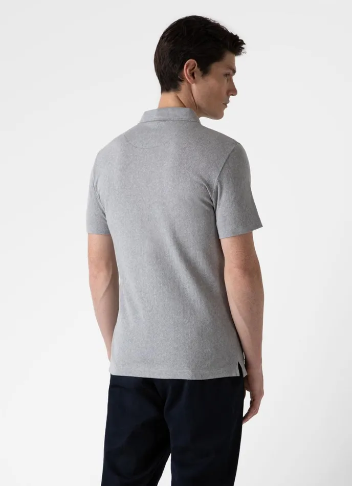 SUNSPEL Polo Shirts Riviera Polo Shirt Grey Melange 8211 Men
