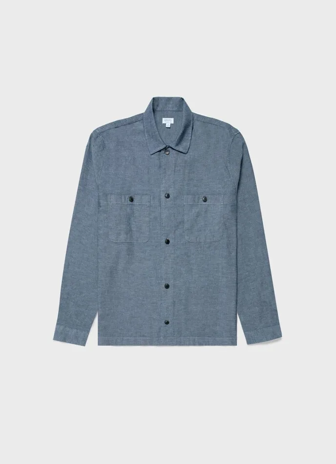 SUNSPEL Shirts Japanese Chambray Overshirt 8211 Men