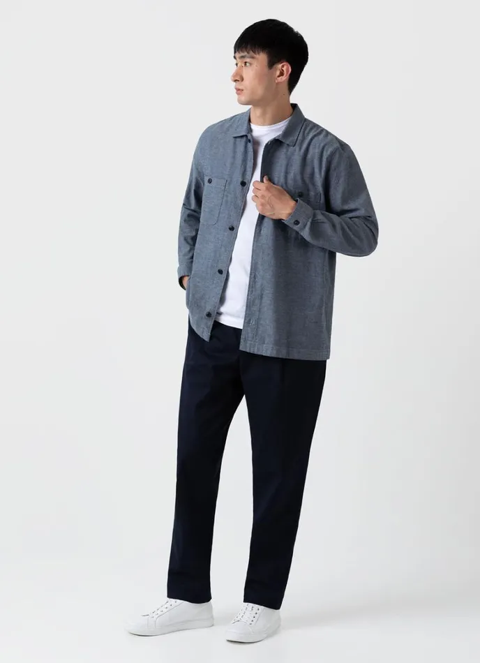 SUNSPEL Shirts Japanese Chambray Overshirt 8211 Men