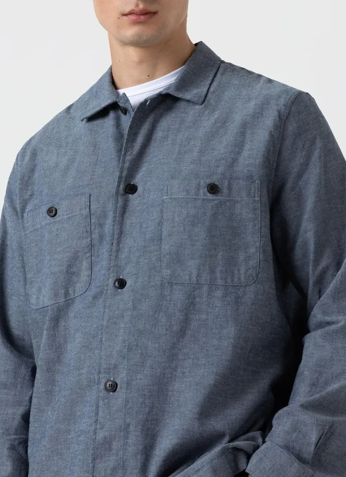 SUNSPEL Shirts Japanese Chambray Overshirt 8211 Men