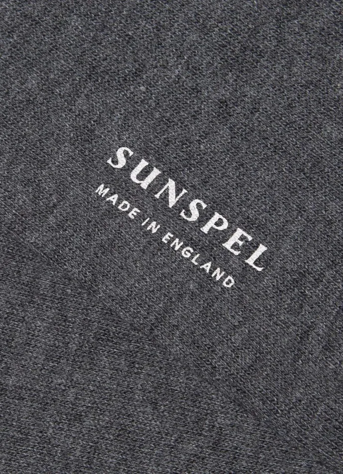 SUNSPEL Socks Cotton Socks Mid Grey Melange 8211 Men