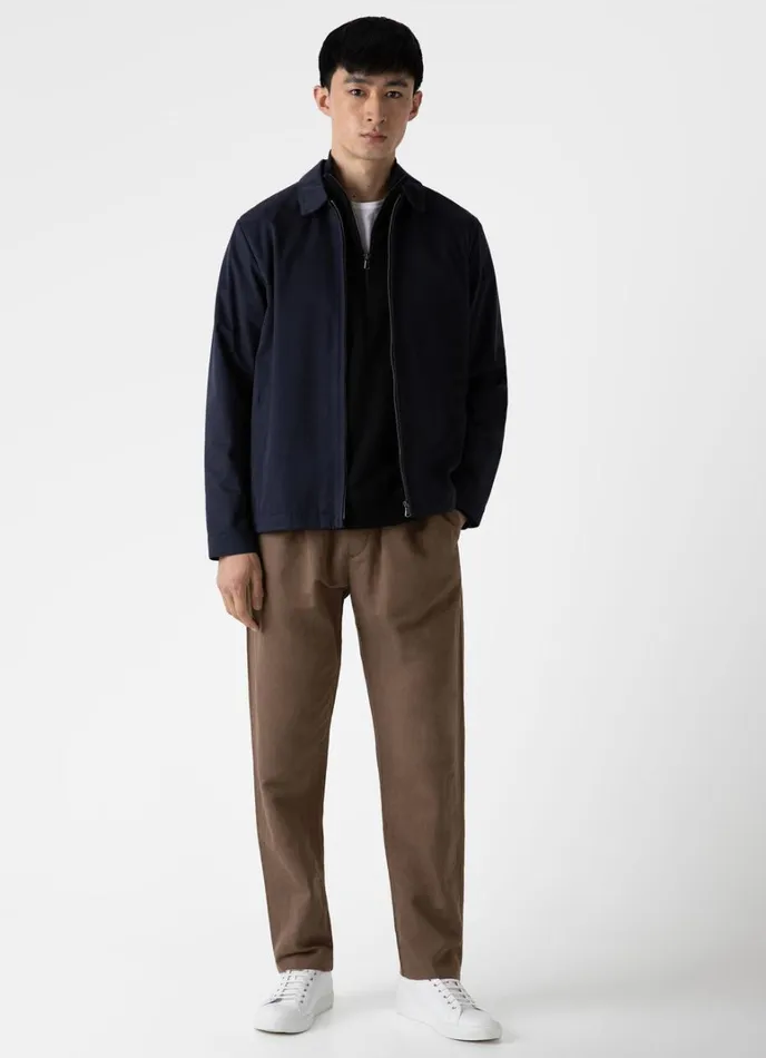 SUNSPEL Sweatshirts and Sweatpants Half Zip Loopback Sweatshirt Black 8211 Men