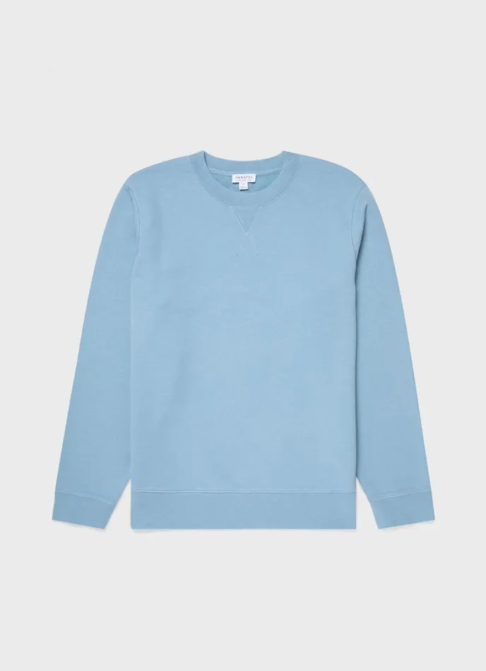 SUNSPEL Sweatshirts and Sweatpants Loopback Sweatshirt Sky Blue 8211 Men