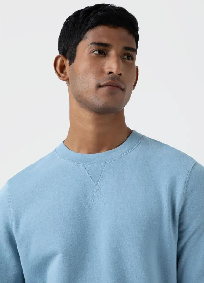 SUNSPEL Sweatshirts and Sweatpants Loopback Sweatshirt Sky Blue 8211 Men