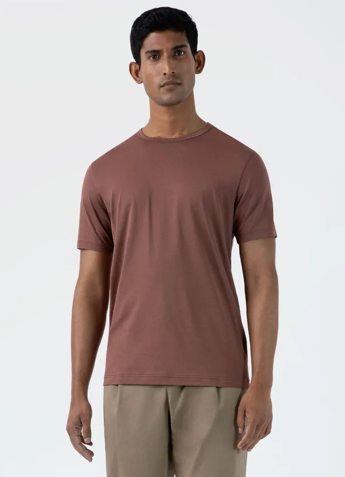 SUNSPEL Tshirts Classic Tshirt Brown 8211 Men