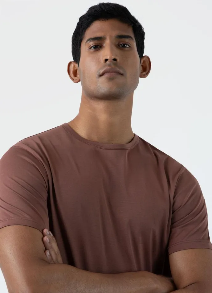SUNSPEL Tshirts Classic Tshirt Brown 8211 Men