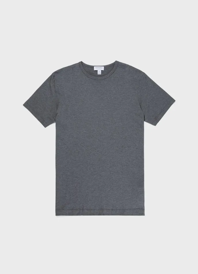 SUNSPEL Tshirts Classic Tshirt Charcoal Melange 8211 Men