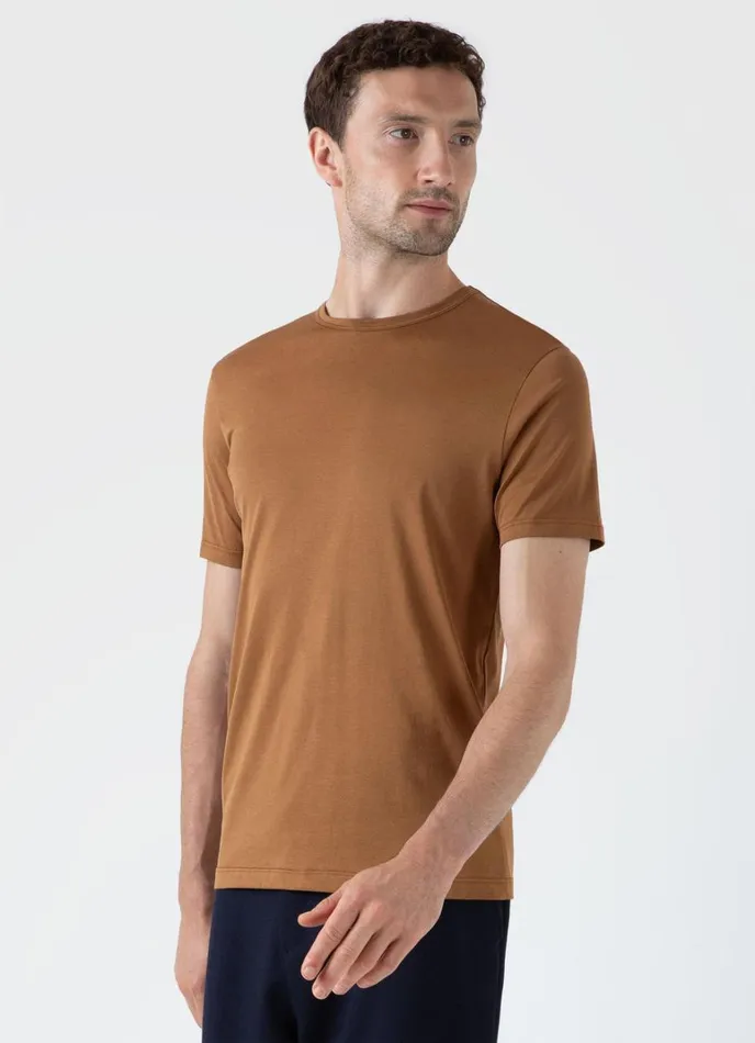 SUNSPEL Tshirts Classic Tshirt Dark Camel 8211 Men