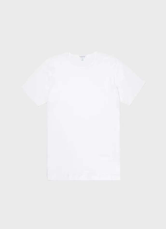 SUNSPEL Underwear Tops Superfine Cotton Underwear Tshirt White 8211 Men