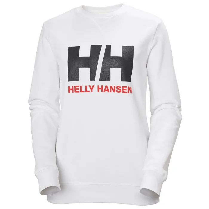 Sweaters Hoodies and Long Sleeve Shirts Women Helly Hansen W HH LOGO CREW SWEAT 001 White