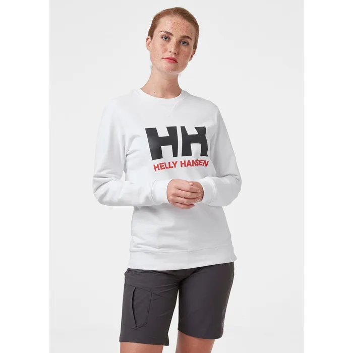 Sweaters Hoodies and Long Sleeve Shirts Women Helly Hansen W HH LOGO CREW SWEAT 001 White