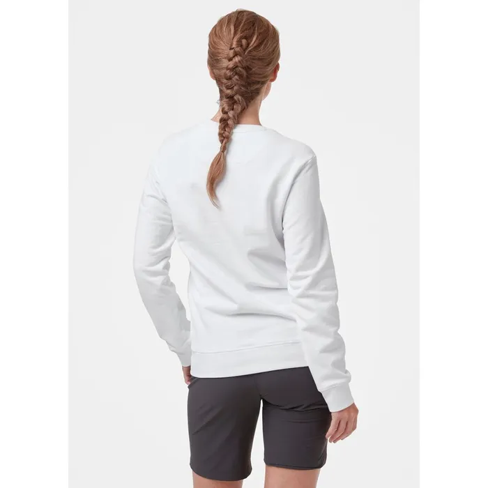 Sweaters Hoodies and Long Sleeve Shirts Women Helly Hansen W HH LOGO CREW SWEAT 001 White