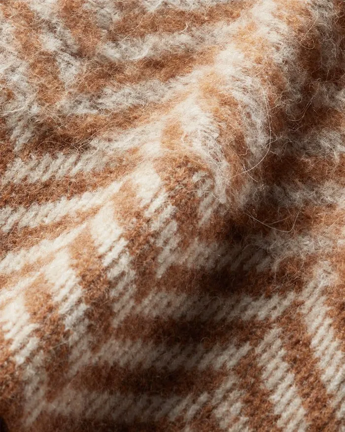 Sweaters Shop Veronica Beard Bolina Herringbone Knit Sweater Camel