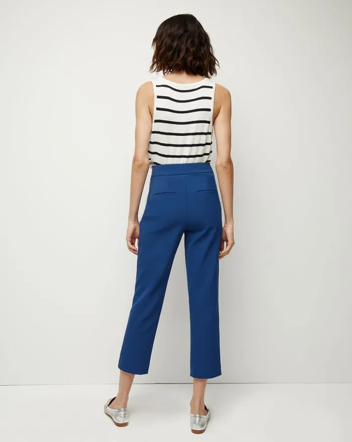 Sweaters Shop Veronica Beard Conroe Striped Knit Top Offwhitenavy