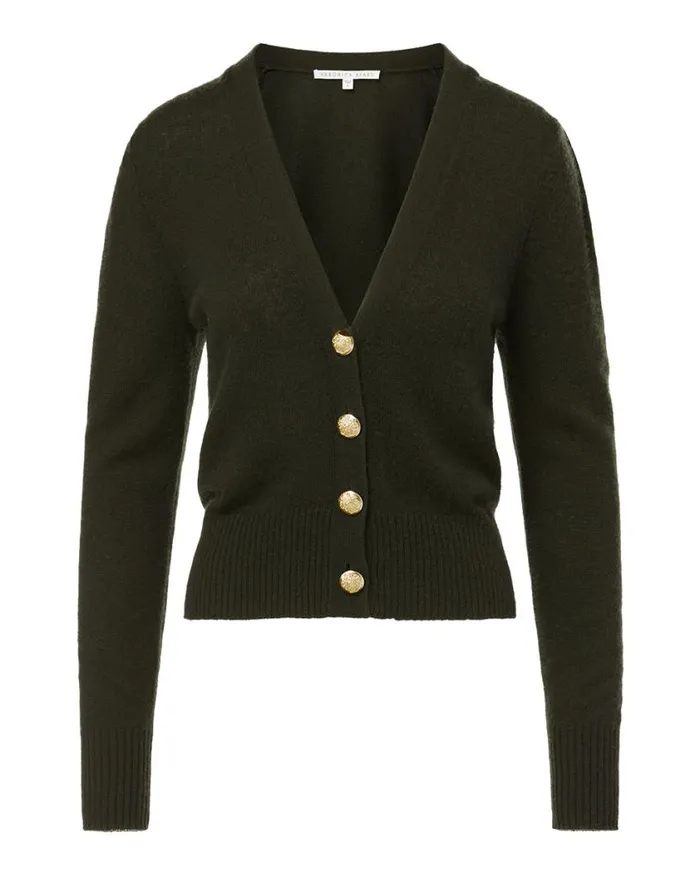 Sweaters Shop Veronica Beard Solene Cashmere Cardigan Loden
